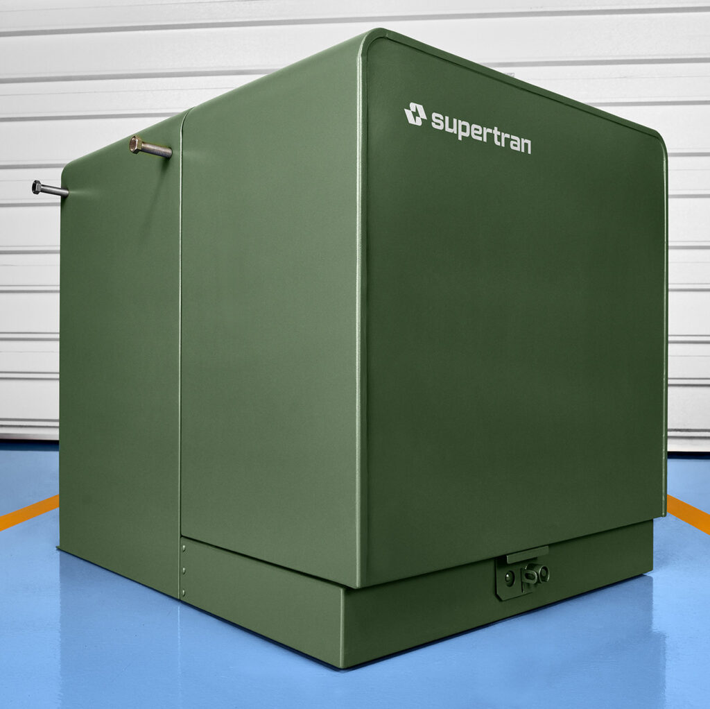 Single-phase pad-mounted transformer cabinet exterior